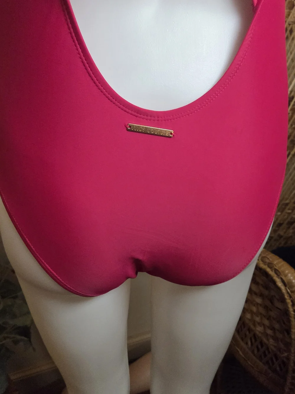 Juicy Couture Bright Pink Crossback One-Piece Swimsuit NWT